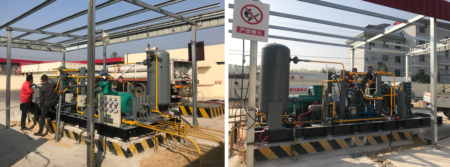 某加气站压缩机现场图